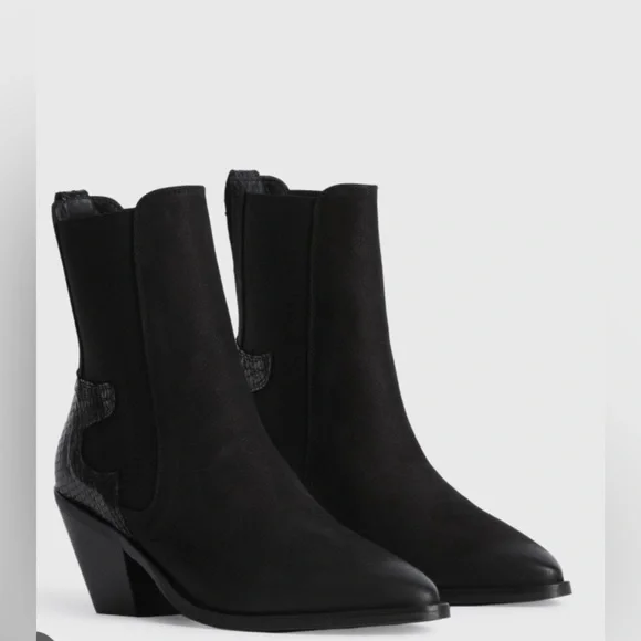 Allsaints Women's Black Sara Boots, Size EU 39/ US 8.5