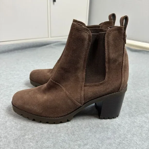UGG Women's Hazel Waterproof Suede Brown Boots Size 9,5