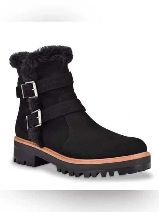 Indigo Rd. Women’s Black Ibbie Bootie with Buckles, Size 9