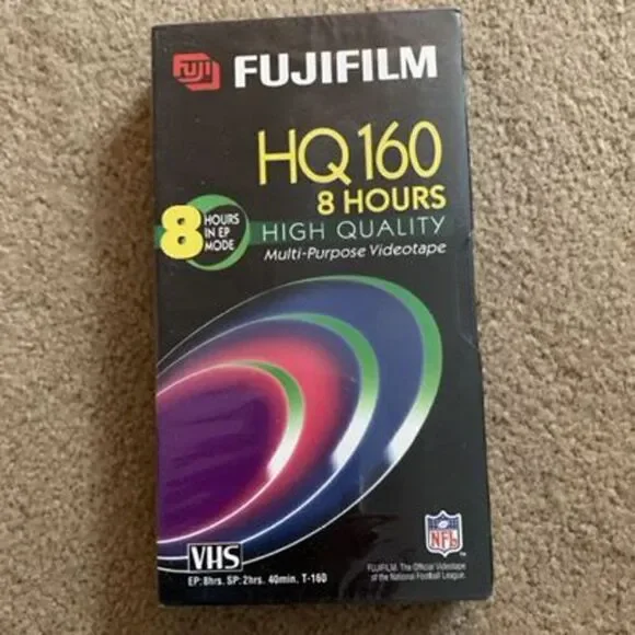Fujifilm HQ 160 8 Hours High Quality VHS Video Tape