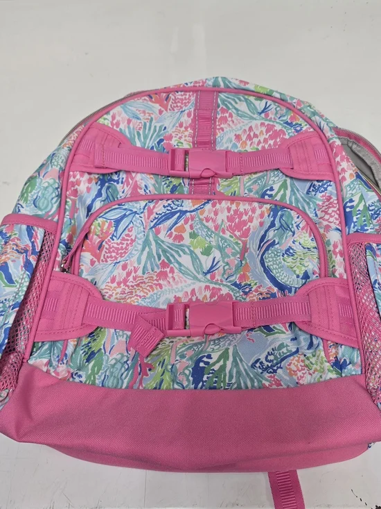 Pottery Barn Kids Colorful Floral Pink Backpack