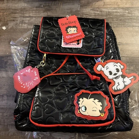 Universal Whatever! Makes You Happy X Betty Boop Backpack With Charms