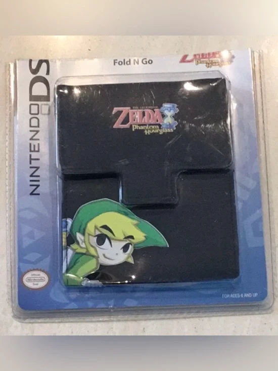 Zelda DS Lite Console Case 2007 Nintendo Hourglass Fold N Go Holder Carry New