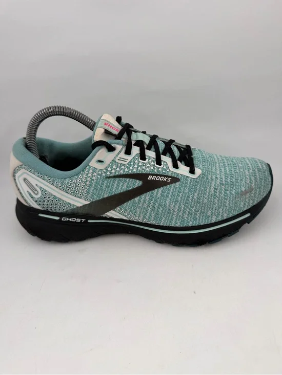 Brooks Women’s Ghost 14 - SZ 9- Green Black Athletic Running Shoes