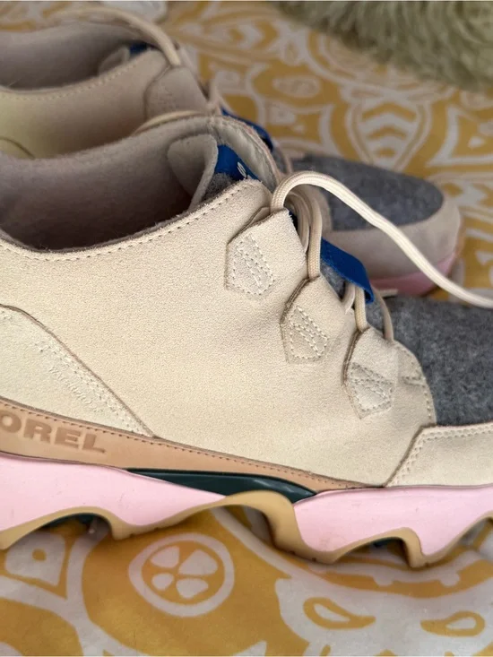 Sorel Women's Beige, Pink & Blue Athletic Sneaker