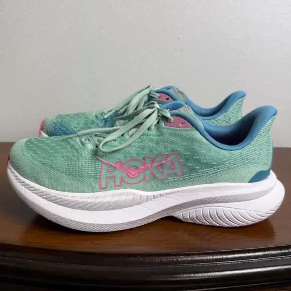 Hoka Mach 6 Jadeite/Alpine Blue Women's Running Shoes US Size 8.5B