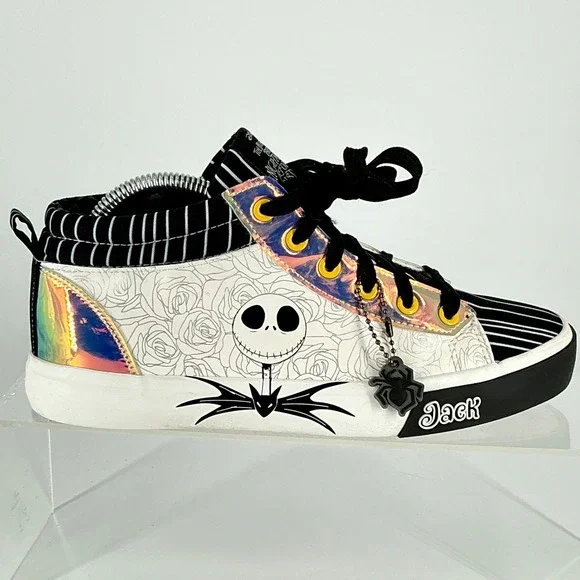 Disney‎ Size 7 Nightmare Before Christmas High Top Sneakers GROUND UP Jack Sally