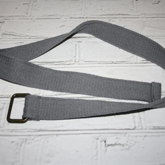 🌫️ GRAY CANVAS BELT · BIG KIDS · UP TO 34
