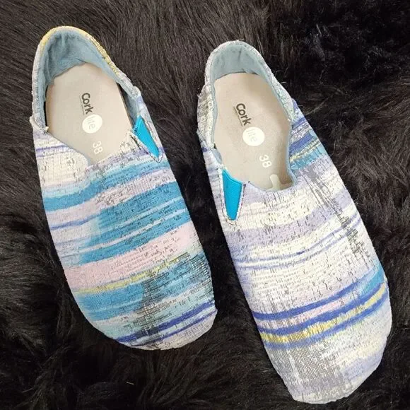 OTZ cork lite womens 38 (Womens 7.5) batik slip on shoes