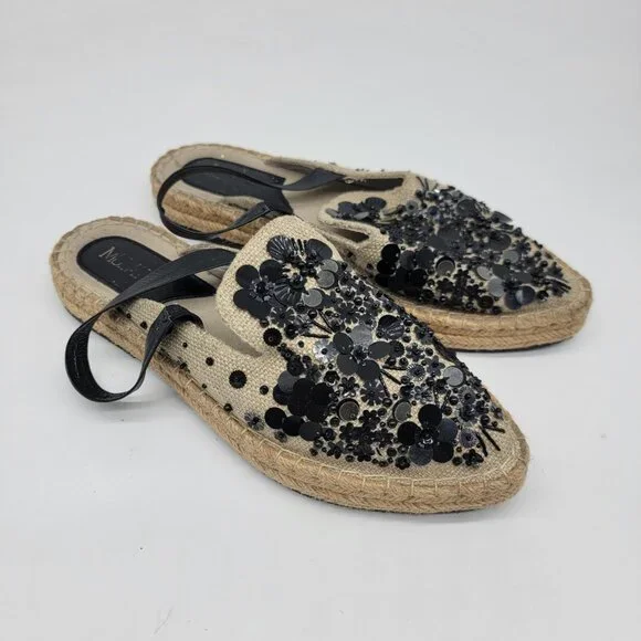 Mulatt Womens Espadrille Sandals Appliques Made In Colombia Sz 8.5‎