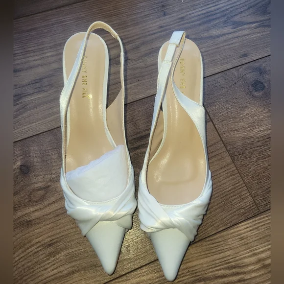 Bridal Wedding Formal Elegant Twist Strappy Pointed Closed Toe Heel 8
