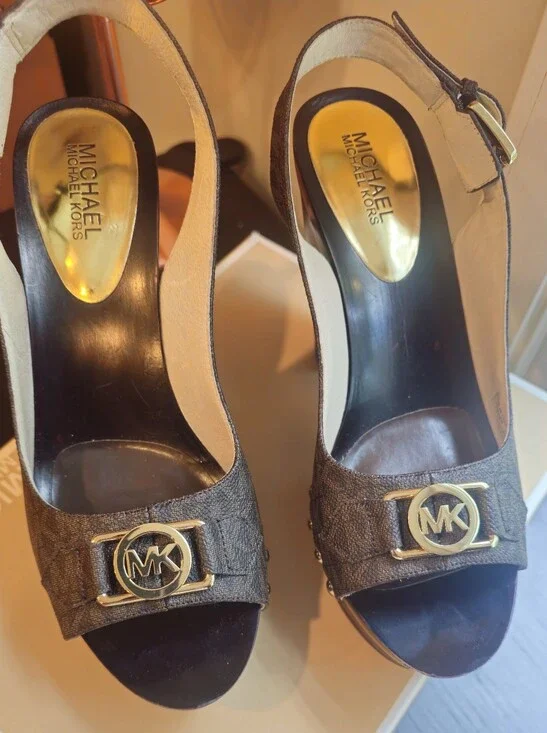 Michael Kors Platforms Charm Sling Heels