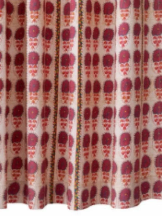 St. Frank Fuchsia Daisy Suzani Shower Curtain