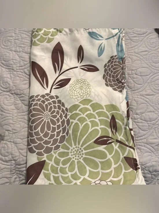 Shower curtain with shower hooks