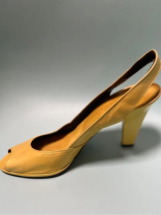 Vintage Charles Jourdan Peep Toe Heels