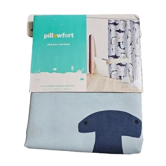Pillowfort Shower Curtain SHARKS - 72