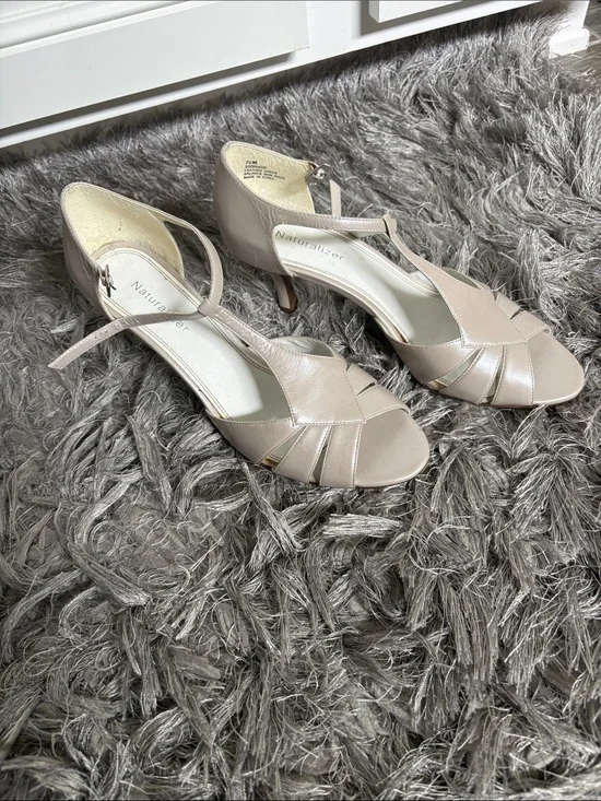 Naturalizer Blush Open-Toe Slingback Heels