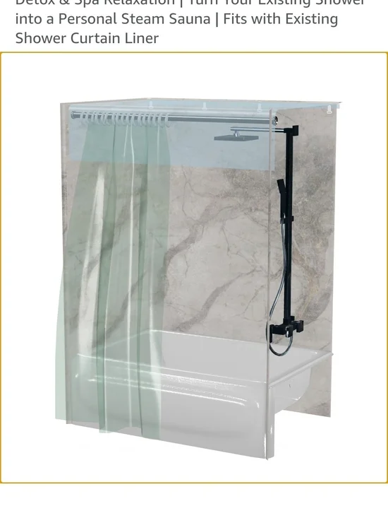 Removable Sauna Steam Curtain | for Steam Bath Detox & Spa Relaxation | Turn You