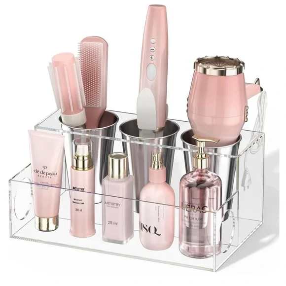 Clear Acrylic Hair Tool Organizer- New in Box