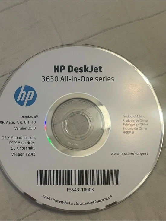HP Deskjet 3630 printer software CD