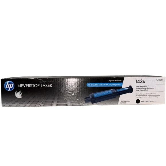 Genuine HP 143A W1143A Neverstop Laser Black Toner Reload Kit Sealed OEM