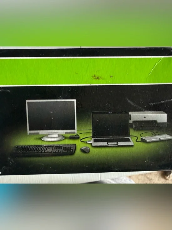 HP Green Black Blue Laptop QuickDock Box