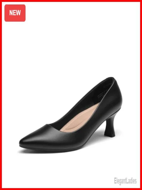 Women's Pointed Toe Kitten Heels Pumps with Arch Support & Cushioned Insole
