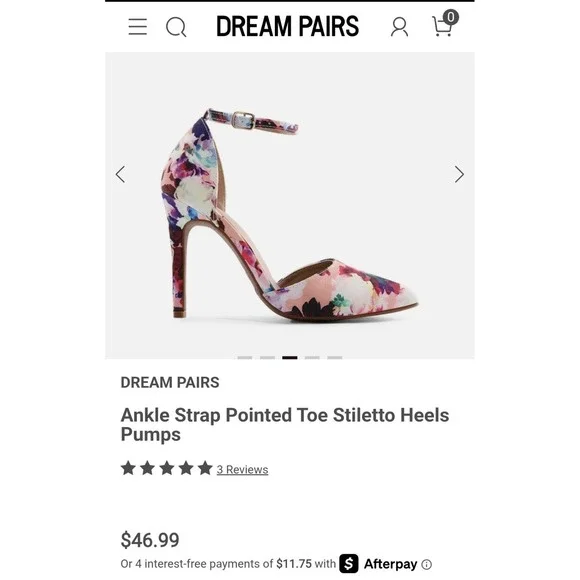 Dream Paris Multi Color Size 8 Heels