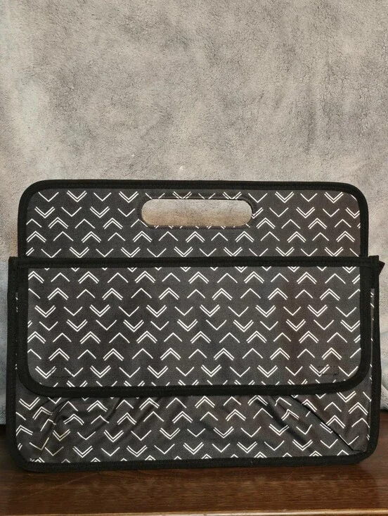 Black Chevron Pattern Carry Case