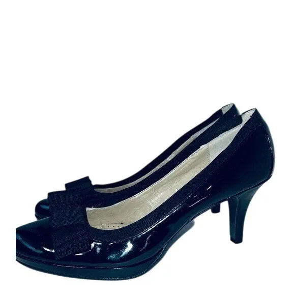 Adrienne Vittadini Black‎ Posy Heels Size 10