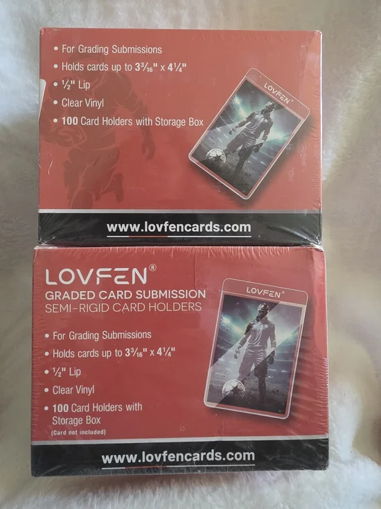 2 Packs Of 100 Graded Card Submission Semi-Rigid Holders (100 Pack)