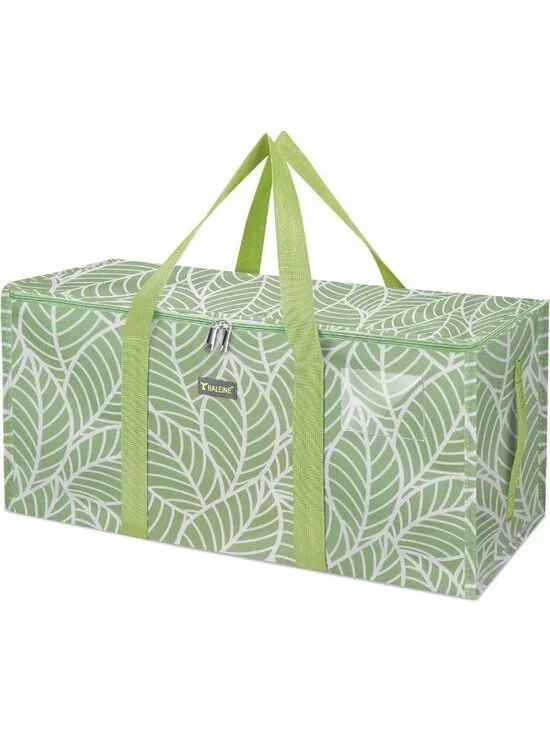 Extra Large Heavy-Duty Storage Tote with Zippers & Handles - Space Saving