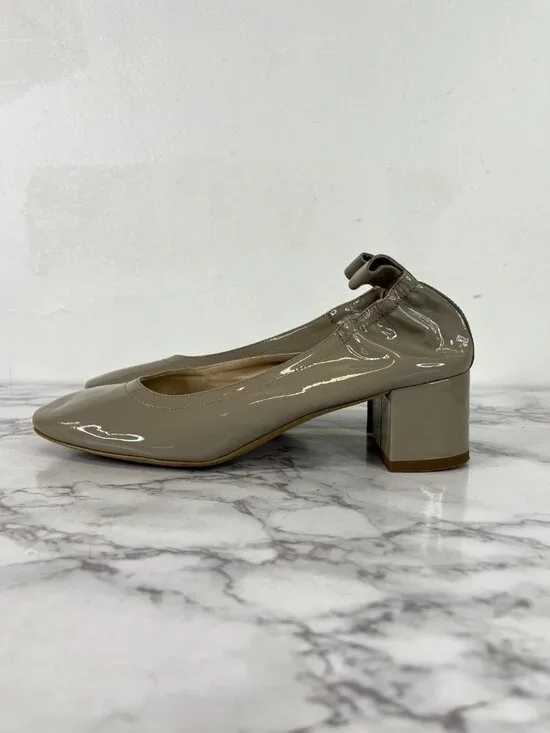 Everlane Women's The Italian Patent Leather Grey  Heel Size 6.5