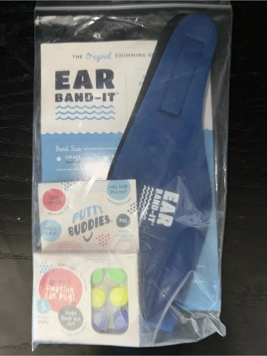 EAR BAND-IT Kids Swimming Headband in Blue -
