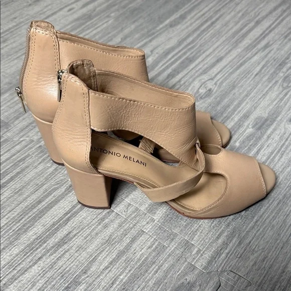 ANTONIO MELANI Nude Women's Heeled Sandals Size 8