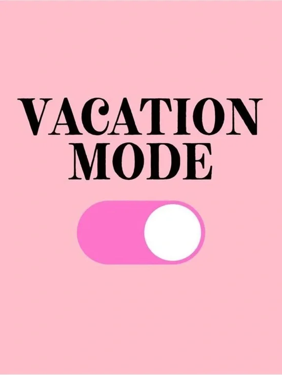 Vacation Mode Graphic Print - Pink