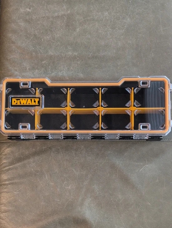 DEWALT 10 Compartment Pro Small Parts Organizer - Black & Yellow