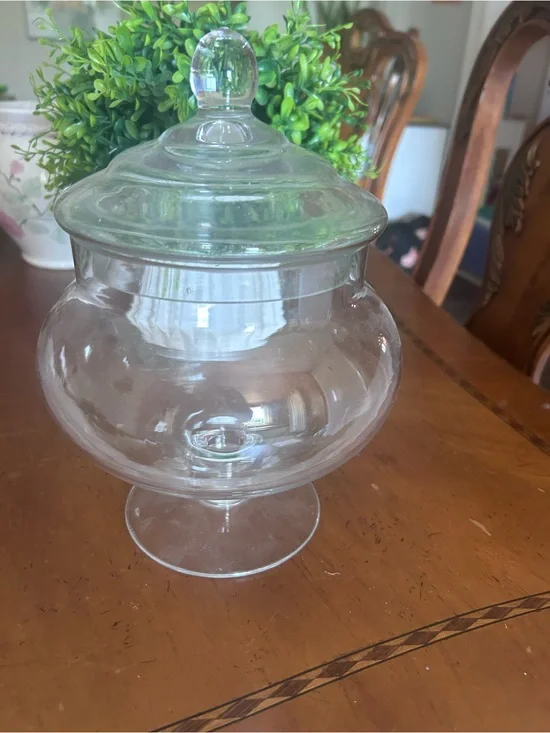 Glass Apothecary Jar with Lid - Clear