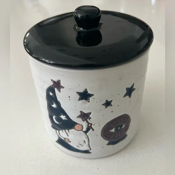 Cobwebs & Cauldrons Wizard‎ Ceramic Canister and Lid 5