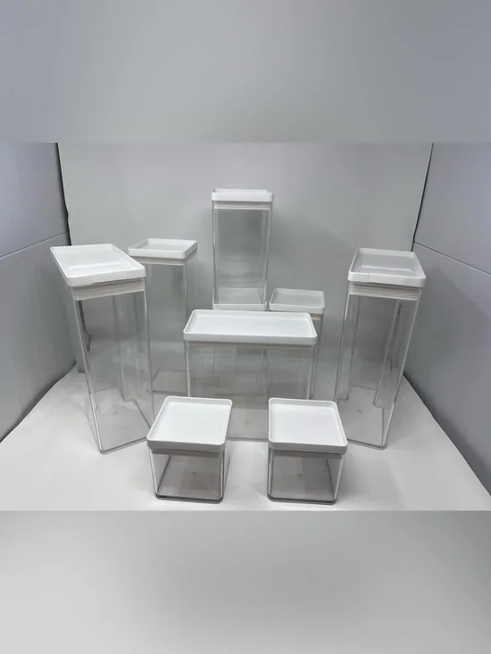9 pcs Assorted Brightroom Target Container Set Plastic Stackable Food Storage