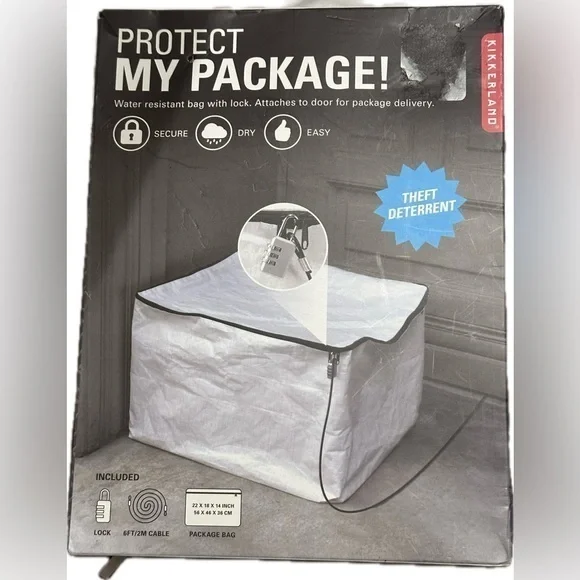 Kikkerland PROTECT MY PACKAGE Theft Deterrent