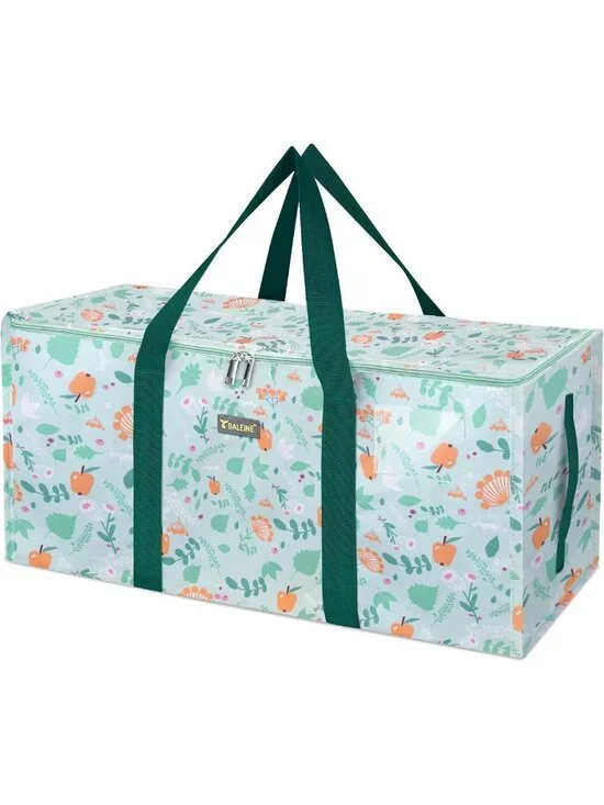 Extra Large Heavy-Duty Storage Tote with Zippers & Handles - Ideal for Laundry
