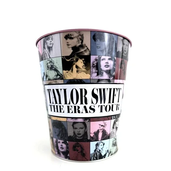 TAYLOR SWIFT BUCKET THE ERAS TOUR MOVIE Popcorn‎ Bucket Pink Tin AMC EXCLUSIVE