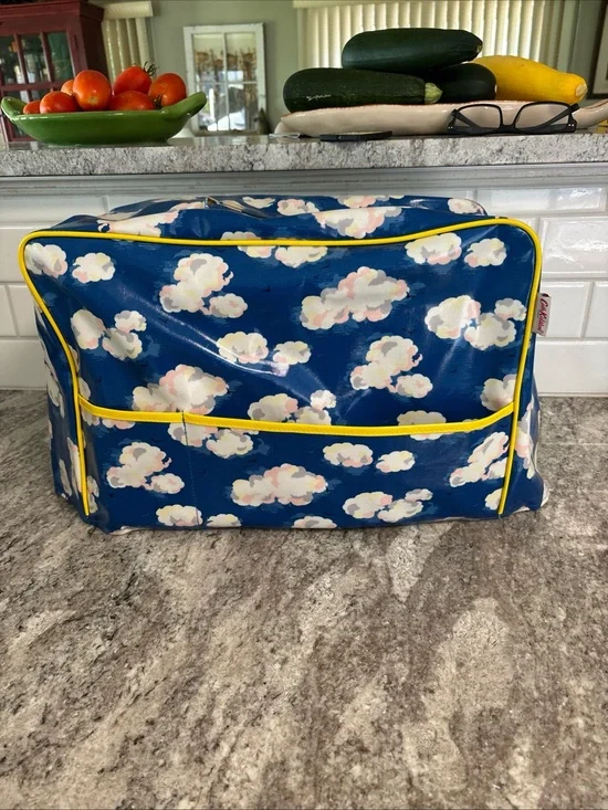 Cath Kidston Oil Cloth Sewing Machine Cover Protective Dust Cover W/ Pockets