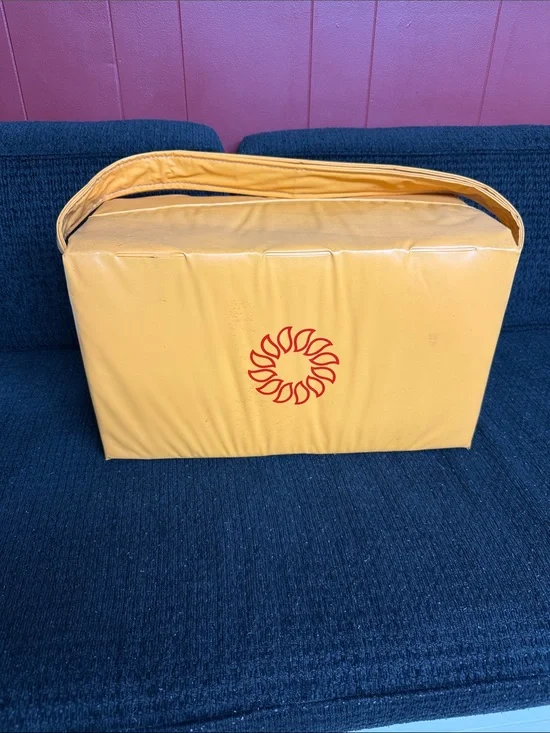 Vintage Tupperware Cooler Insulated Harvest Sunburst Maize Yellow