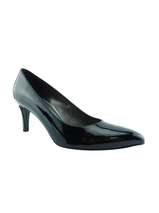 STUART WEITZMAN Black Patent Leather Classic Dress Heel Pumps 5.5
