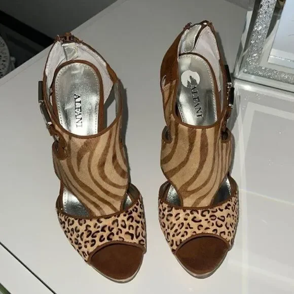 Alfani Animal Print Heels Size 5.5