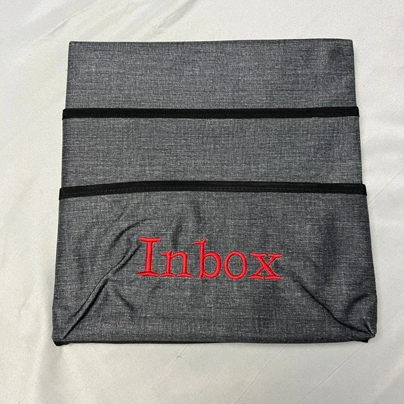 Thirty-One‎ Inbox Wall Together Pocket Board Inbox Organizer Charcoal Crosshatch