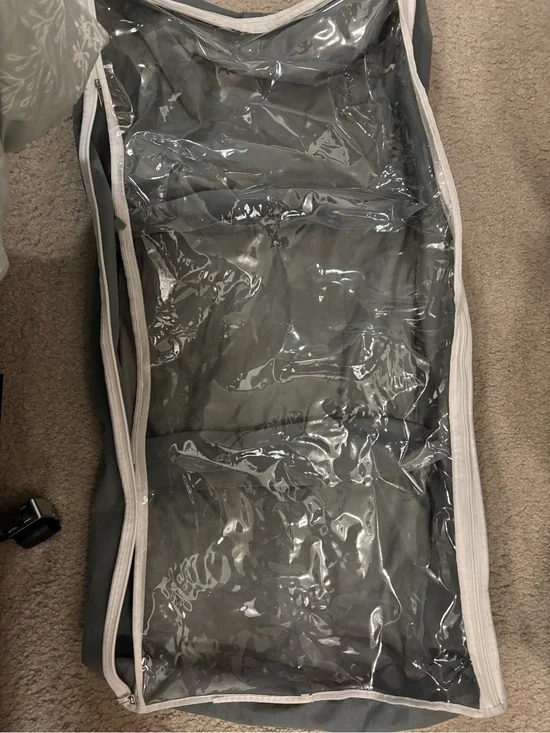 Bed Bath & Beyond Gray and Clear Under-Bed Storage Organizer