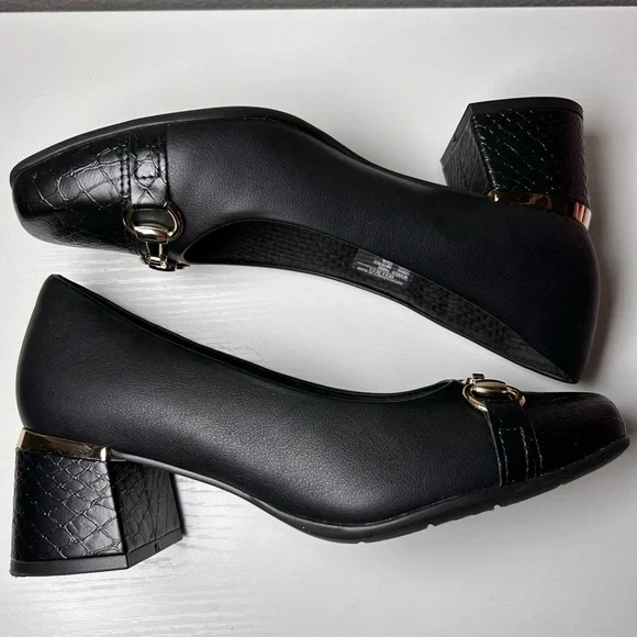 Piccadilly Maxi-Brazilian Elegant Block heel shoes Size 6‎ New
